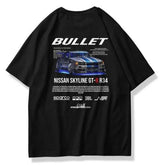 Bullet Nissan Skyline Tee Back Print๐โจ